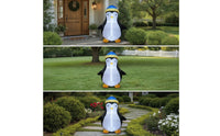 Inflatable Penguin Cute Inflatable Penguin Luminous Yard Decoration for Lawn