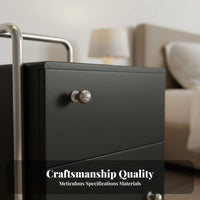 Drawer Nightstand Minimalist Design Bedroom Furniture Sturdy Construction