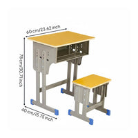 Adjustable Student Desk and Chair Stable School Desk Chair Combo children's Furniture for Students, Teenagers, Training Center, Home, Bedroom
