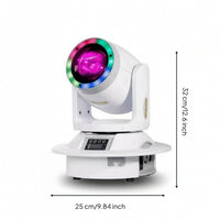 Beam Light with Prism Lens 100W Moving Head Light with Prism Moving Head with Dual Yokes 12 Channel Rotating for DJs, Discos