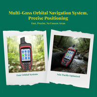 Handheld navigation system location positioner, Beidou orbital, waterproof and sturdy, multi-GNSS, suitable for hiking, surveying, coordinate measurement, long battery life