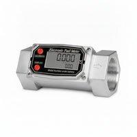 Turbines Flow Meter with Digital Display Display Aluminum Digital Impeller Meter  Accurate for Liquid Measurement