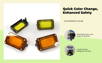 Motorcycle Headlight Shield, Black Cover for ZT368G