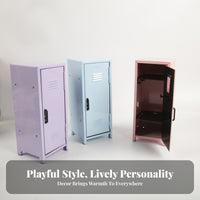 Small Locker Cabinet Lockable Money Box Cabinet Short Legs Vented