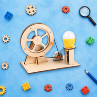 Wooden Generator Kit Hands-on Learning Hand Crank Generator Educational