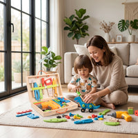 Wooden Toy Hands Multifunctional Playset for Preschoolers