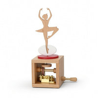 musical box with Open Compartment Manual Hand Crank musical box Nostalgic Decor for Desk