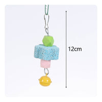 Beak Grinding Parrot Gnaw Toy Mental Stimulation Hanging Gnaw Toy Natural Material Pet Supplies Interactive Play for Parrots, Budgies, Lovebirds, Enclosure