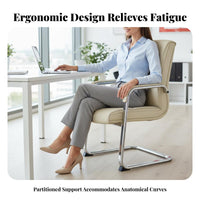 Upholstered managerial Armchair Thick paddinging Computer Chair Padded Armrests