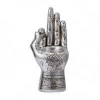 Hand Candle Holder Mystical Eye Motifs Tealight Holder Textured Surface