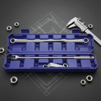 3 Pieces Wheel Alignment Wrench Set Triple-Piece Alignment Tools Silver Finish Auto Repair Toolss for Workshop, Garage