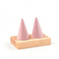 Jewelry Display with Wooden Base Boutique-Style Jewelry Display Stand Solid Wood