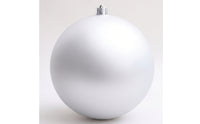 Matte Silver Christmas Ball Ornament Decorative Christmas Ornament Modern Bauble Odorless for Mantel