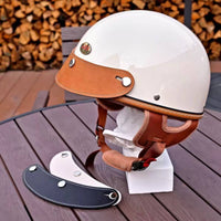 Three Snap Helmet Visor Stitched Border Snap-Fastened Visor Brim Curved