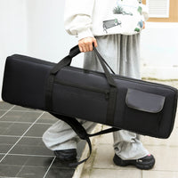88-Key Keyboard Bag Multiple Pockets Soft Padded Keyboard Case Front Pocket
