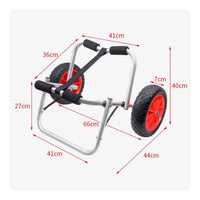 SUP Trolley Aluminum Alloy Kayak Transport Trolley High Load Capacity for Marina