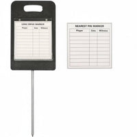 Long Drive Marker Construction Nearest Cup Closeness Marker Weatherproof Card Holder Golf Competition for Driving Range