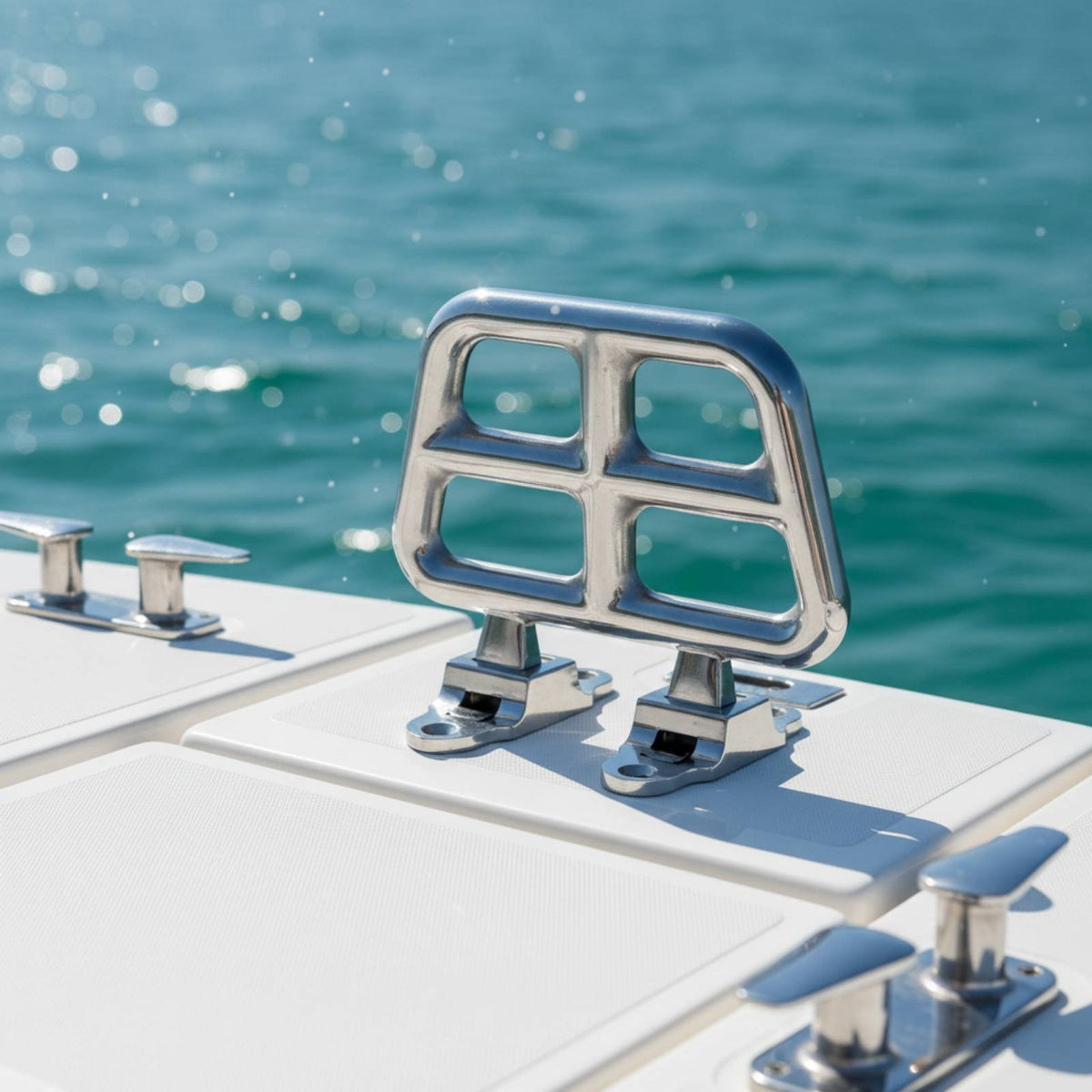 Yacht Folding Footstep Step Foldable Design Boat Boarding Foot Step Boating Equipment Anti-Slip Seafaring Hardware Non-Skid