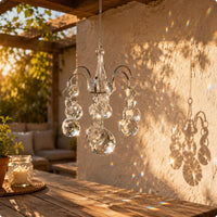 Chandelier Crystal Ornament Rainbow Reflection Room Decor Faceted
