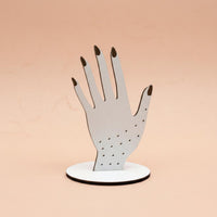 2D Wood Band Display Gift Idea Hand-Shaped Jewelry Display Stand Sturdy Base