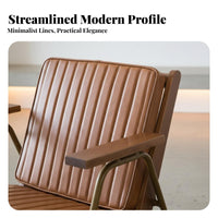 Upholstered Metal Frame Armchair Utilitarian & Design Upholstered 2-Seater Sofa Retro Design Long-Lasting Construction