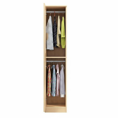 2-Door Wardrobe with Drawers complimentarystanding Bedroom Furniture sturdy Construction