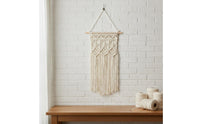 Woven Tapestry Wall Hanging Easy to Hang Cotton Cord Wall Hanging Tassel Fringe