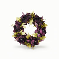 Peony Wreath Hanging Artificial Flower Wreath Spring for Entryway, Wall Decor