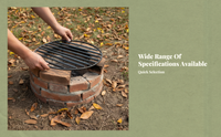 Steel Grill Grate, Heat Resistant, Round Stove Rack