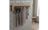 4 Pieces Medal Hanger Multiple Hooks Scarf and Scarf Organizer Wall Mounted
