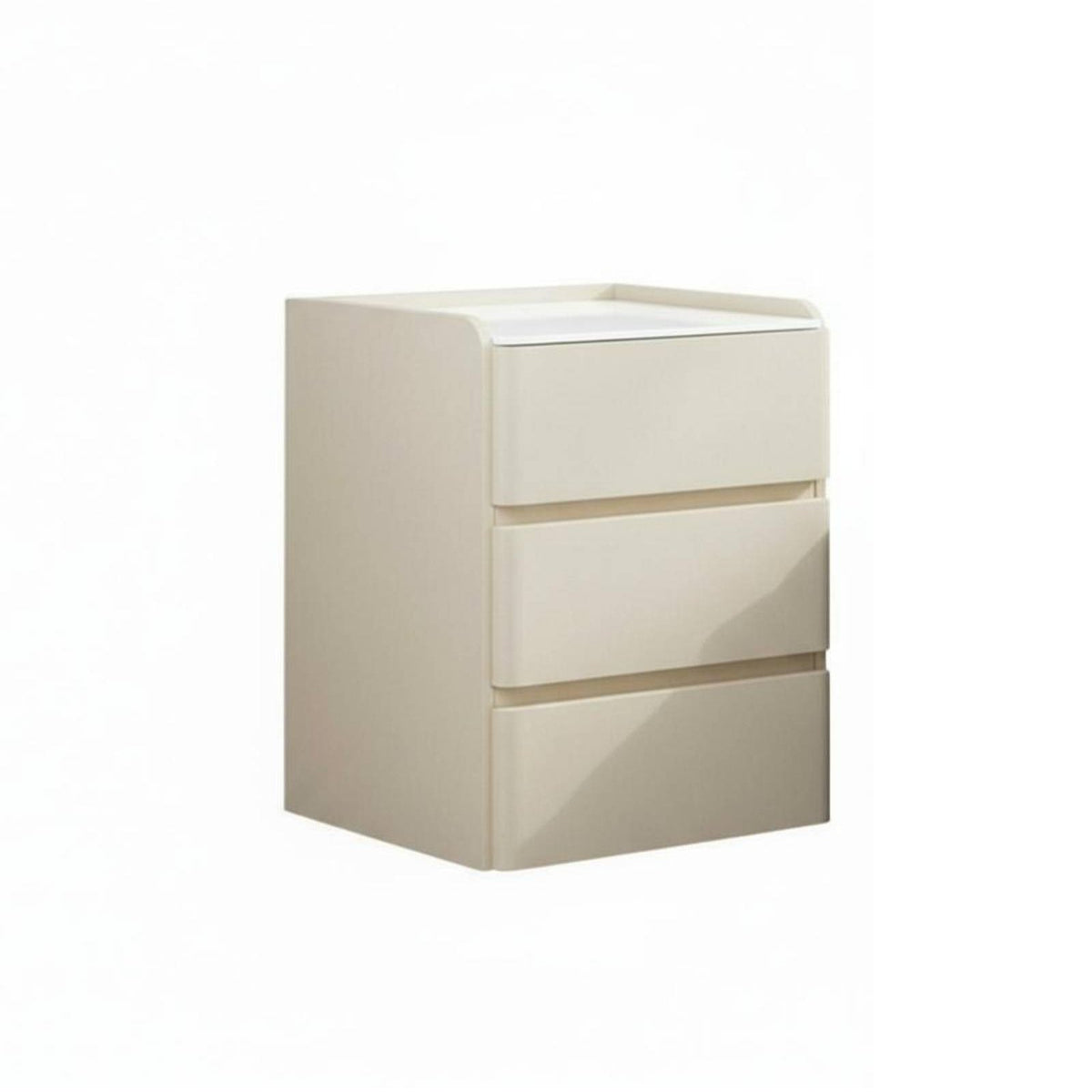 Nightstand with Drawers and Shelf Sintered Stone Top for Hallway, Students