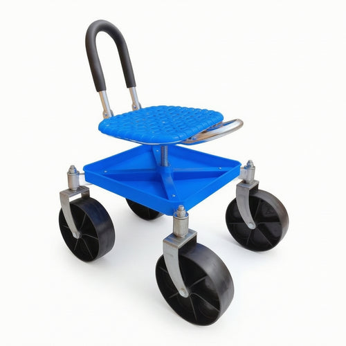 Rolling Garden Stool Wheeled Garden Stool with Wheels Heavy Duty Rolling Work Seat for Gardeners, Seniors