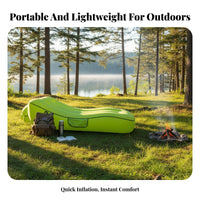 Wind-Inflated Lounger Lightweight Wind-Catcher Couch Tear-Resistant for Camping