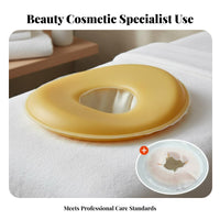 Traceless Beauty Bed Face Hole Pad Soft & Comfortable Silicone Face Pillow Easy to Clean for Masseuses, Estheticians, Facial Treatments