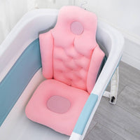 Non-Slip Bath Net Seat Breathable Mesh Bathtub Pillow Seat Comfortable