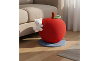 Christmas Cat Compact Design-Saving Cat Scratching Post Wear Resistant Scratching Pole for Small Apartment