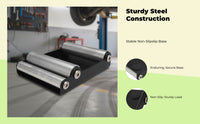 Motorcycle Tire Stand, 360° Rotating Maintenance Tool, Universal Wheel Cleaning Holder, Steel Construction