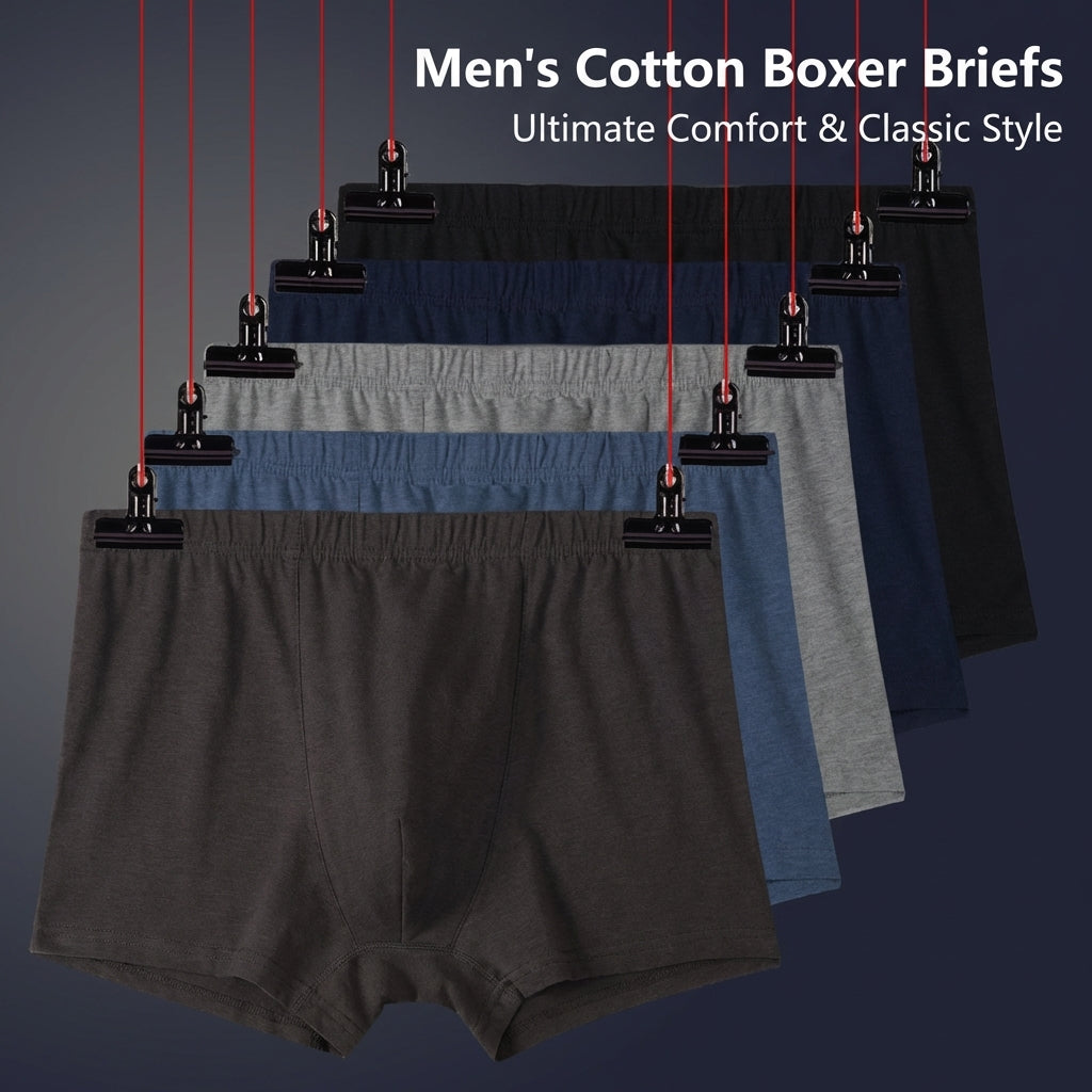 Men's Underwear Briefs in Soft Material for Everyday Comfort, Loose Fit Design for Big and Tall
