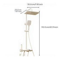 Digital thermostat rainfall shower set