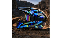 DOT Approved Full-Coverage | Impact-Resistant, Helmet with Peak, for unpaved
