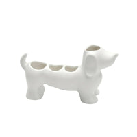 Dachshund-Shaped Toothbrush Holder Whimsical Toothbrush Holder with Compartments Versatile Washroom Accessory for Kids, Vanity