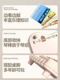 八音敲琴宝宝玩具二合一手敲琴乐器6-12个月婴儿幼童益智音乐钢琴