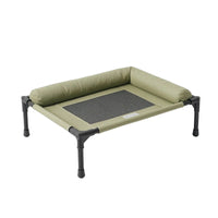 Breathable Elevated Pet Cot with Supportive Side Cushion Mesh Raised Dog Bed with Bolsters Supportive Elevated Pet Bed Long-Lasting for Indoor