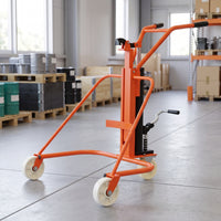 Hydraulic Drum Cart Mobile Drum Handling Cart Manual for Warehouses, Mechanics