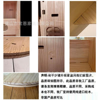 实木360度旋转书架客厅转角落地书柜置物架卧室儿童绘本收纳架