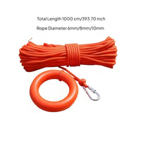 High Buoyancy Floating Lifesaving Rope Reflective Water Rescue Throw Line Wear-Resistant for Swimmers, Boaters, Boating, Lakes, Flood Relief