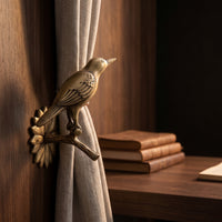 Bird Curtain Holdback Carved Decorative Curtain Holdback Artistic Hardware for Bedroom