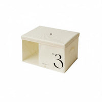 Numbered Textile Bin Foldable Design Closet Organizer Stackable