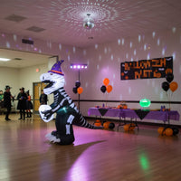 Halloween Inflatable Self-Inflating Lighted Halloween Dino Quick Inflation