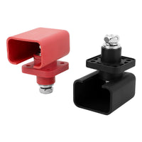 150A 200A Battery Wall-Mount Square Dual-Head Red and Black Terminal Copper Connector Kit